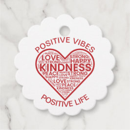 Positive Vibes Positive Life Fevor Tags Geschenkanhänger