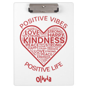 Positive Vibes Positive Life Klemmbrett