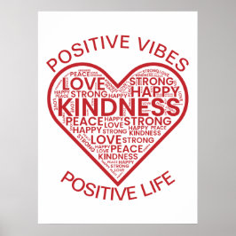Positive Vibes Positive Life Poster