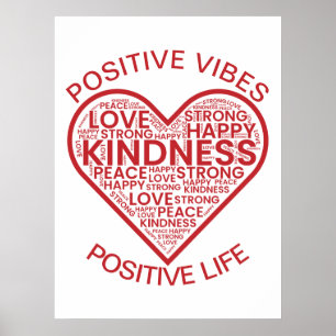 Positive Vibes Positive Life Poster