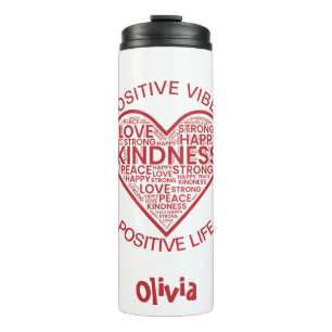 Positive Vibes Positive Life Thermobecher Thermosbecher