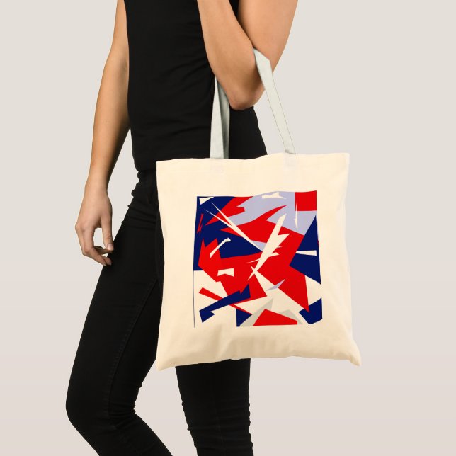 Positive Vibes Red Blue White Tragetasche (Vorderseite (Produkt))