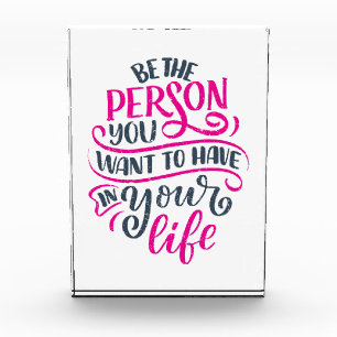 Positive Vibes - seien Sie die Person, die Sie Gew Fotoblock