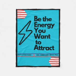 Positive Vibes sind die Energie, die Sie Gewollt h Fleecedecke