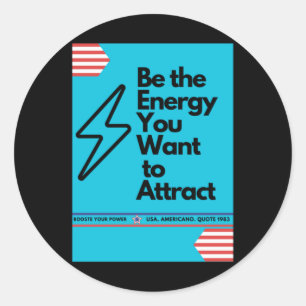 Positive Vibes sind die Energie, die Sie Gewollt h Runder Aufkleber