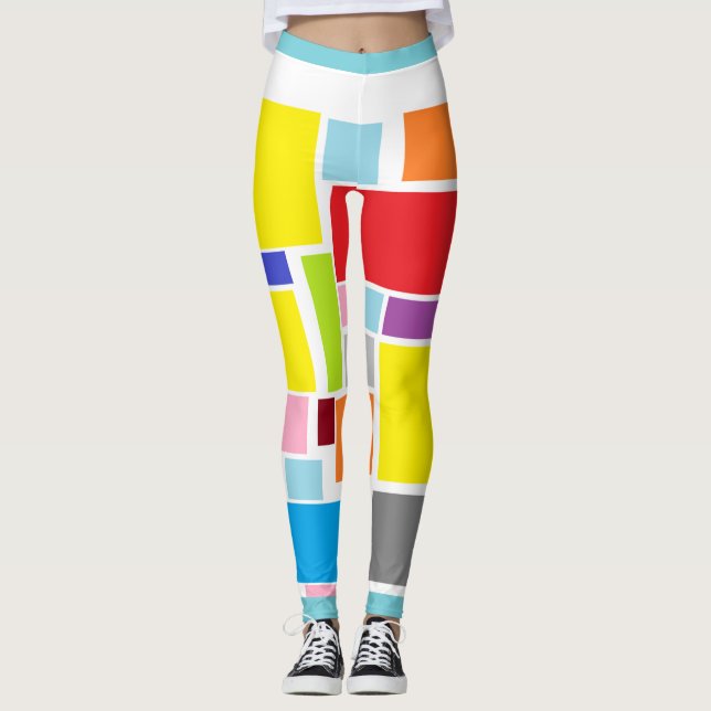 Positive Vibes Splash of color Leggings (Vorderseite)