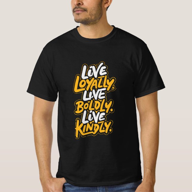 Positive Vibes Tee for Kindness and Bold Living (Vorderseite)