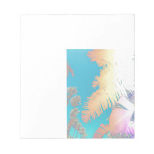 Positive Vibes Tropical Palm Trees Notizblock