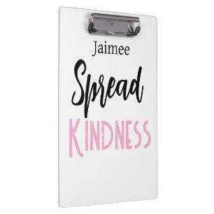 Positive Vibes verbreiten Clipboard mit Freundlich Klemmbrett