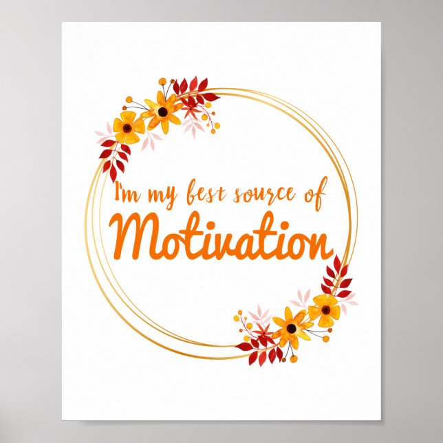 positive Vibes Worte der Motivation Poster (Vorne)
