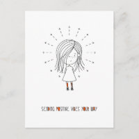 Positive Vibes Your Way Niedlich Girl senden