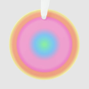 Positive Vibrationen - Farbige Radialstrahlung Ornament