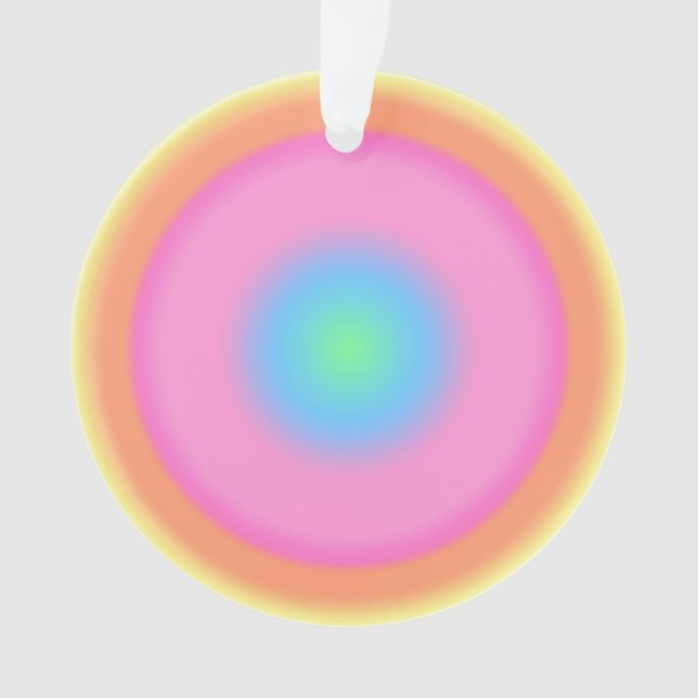 Positive Vibrationen - Farbige Radialstrahlung Ornament (Vorderseite)