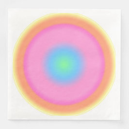 Positive Vibrationen - Farbige Radialstrahlung Serviette