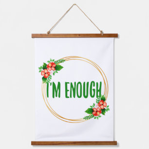 positive Visionen für die Akzeptanz des Lebens und Wandteppich Mit Holzrahmen