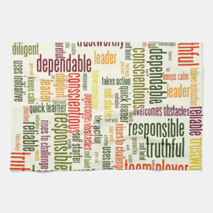 Positive Werte für motivierend Wörter #4 Geschirrtuch