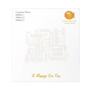 Positive Werte für motivierend Wörter #4 Notizblock