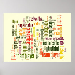 Positive Werte für motivierend Wörter #4 Poster