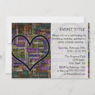 Positive Worte Einladung