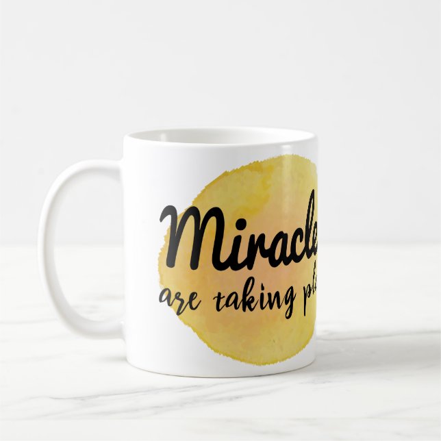 positive Worte für Leben und Arbeit Kaffeetasse (Links)
