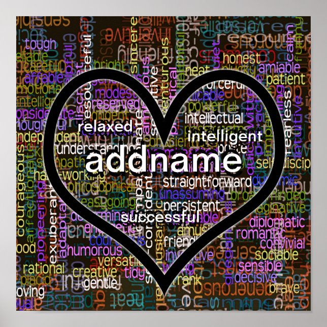 Positive Worte über dich!!! Poster (Vorne)