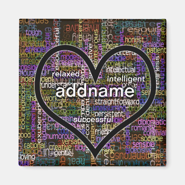 Positive Worte über Sie Magnet (Vorne)