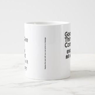 positive Zitat Kunst Jumbo-Tasse