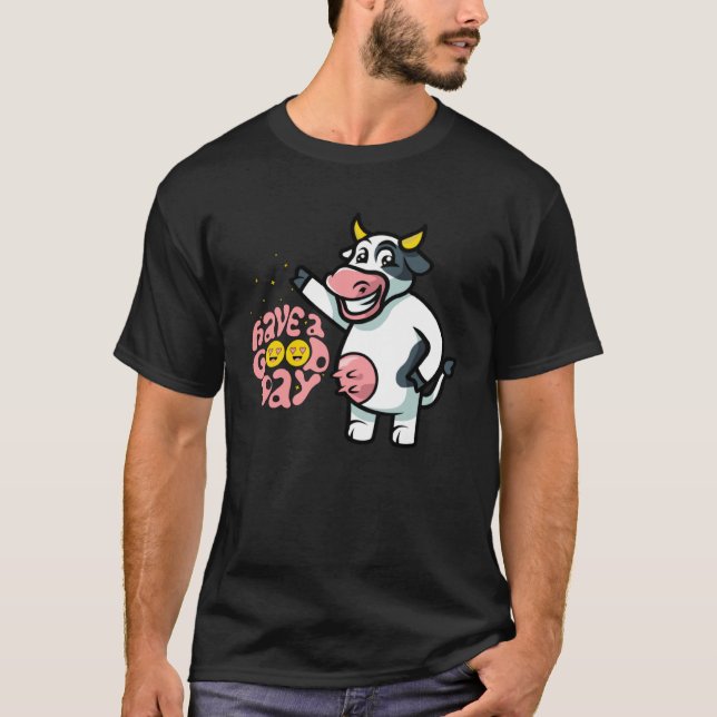 positive Zitate Kuh T-Shirt (Vorderseite)