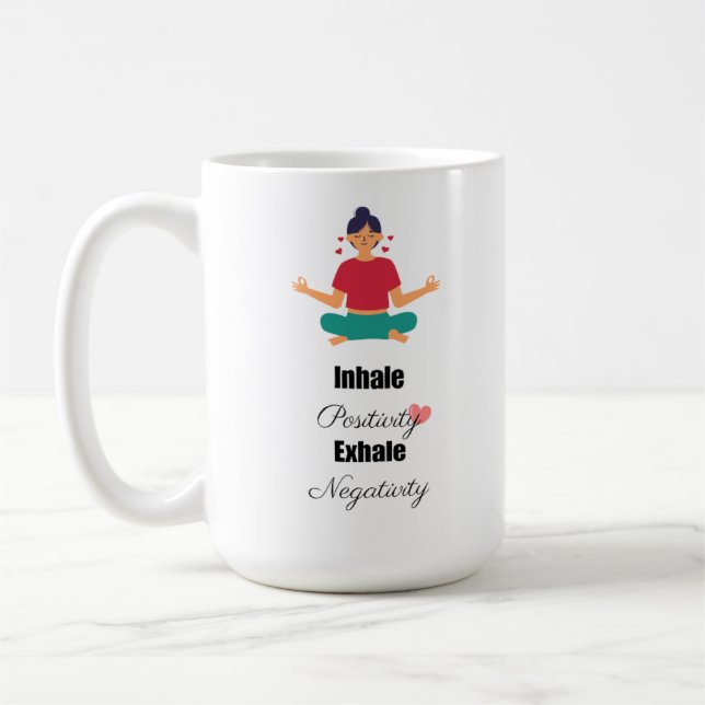 Positive Zitate Typografie Kaffeetasse (Links)