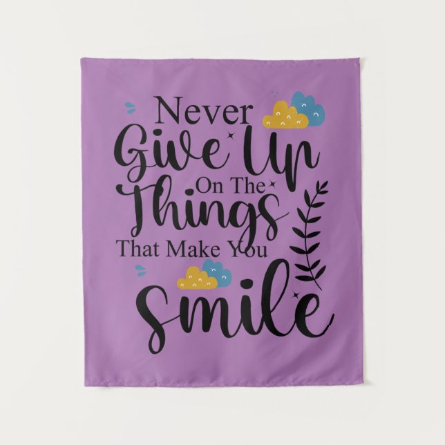 Positive Zitate zur psychischen Gesundheit Wandteppich (Vorderseite)