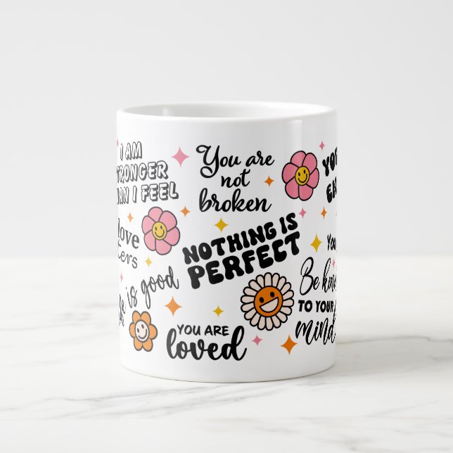 Positive Zitate zur Tasse psychischer Gesundheit (Vorderseite)