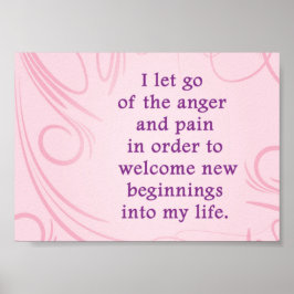 Positiver Affirmative Forgiity Valentinstag Poster
