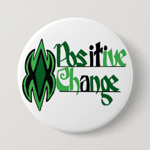 Positiver Änderungs-Sprichwortknopf Button