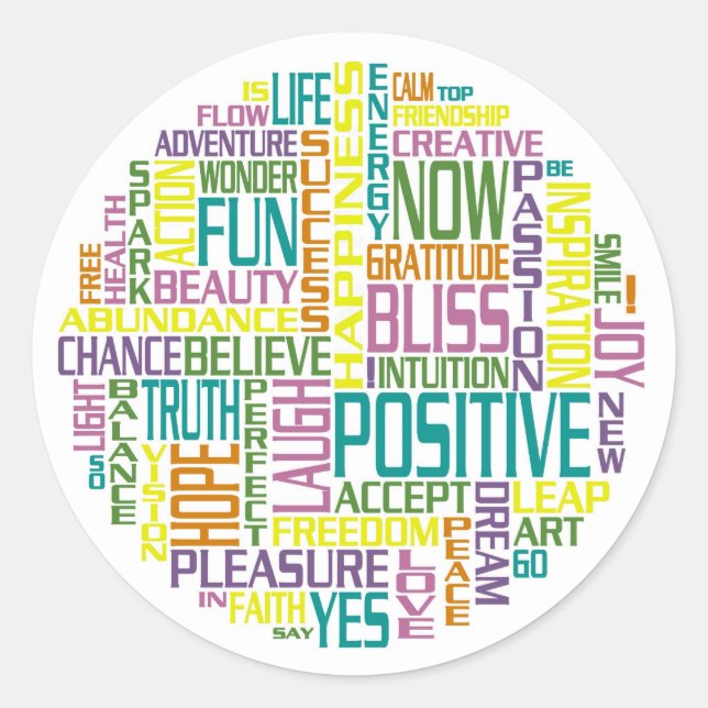 Positiver Aufkleber (Vorderseite)