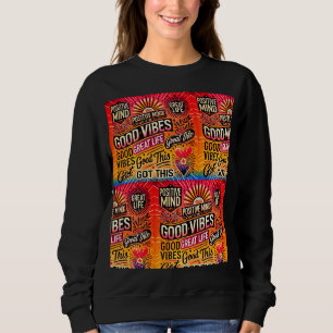 Positiver Geist, Großes Leben, Got dies - Motivier Sweatshirt