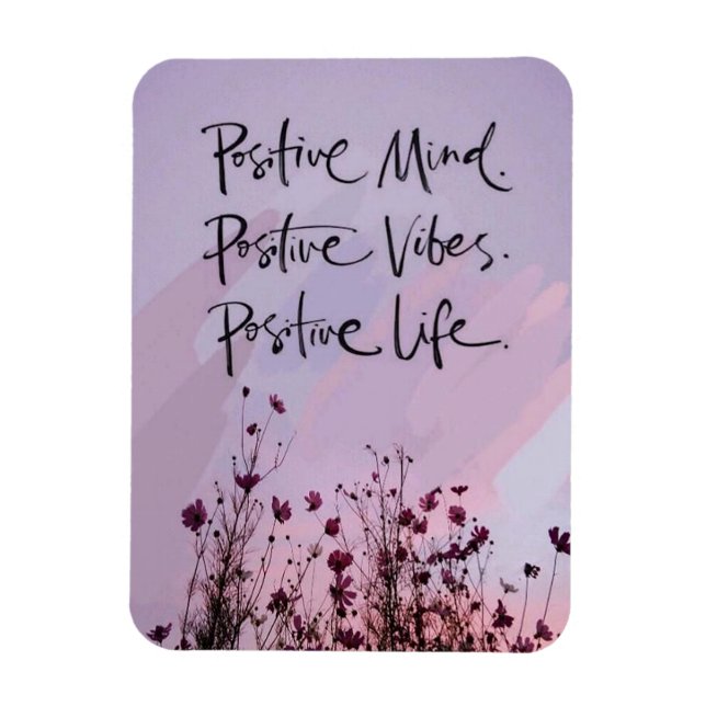 Positiver Geist, positive Lebensfreude Magnet (Vertikal)