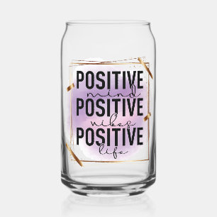 Positiver Geist, positive Schwingungen, positives Dosenglas