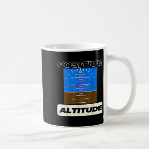 Positiver Höhenflug Funny Pilots Aviation Kaffeetasse
