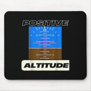 Positiver Höhenflug Funny Pilots Aviation Mousepad