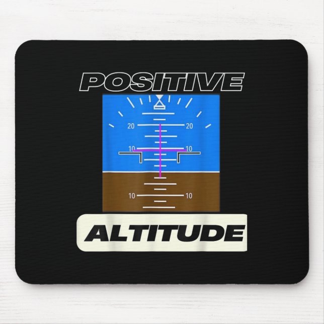 Positiver Höhenflug Funny Pilots Aviation Mousepad (Vorne)