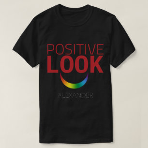 Positiver Look Smile Eyes Red Rainbow GAY LGBT Nam T-Shirt