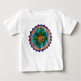 Positiver Mandala Baby Fine Jersey T - Shirt, Whit Baby T-shirt