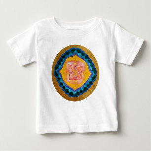 Positiver Mandala Baby Fine Jersey T - Shirt, Whit Baby T-shirt