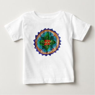 Positiver Mandala Baby Fine Jersey T - Shirt, Whit T-shirt