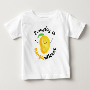 Positiver Mango Pun - Alltag ist mangonificent Baby T-shirt
