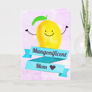 Positiver Mango Pun - Mangonificent Mama Karte