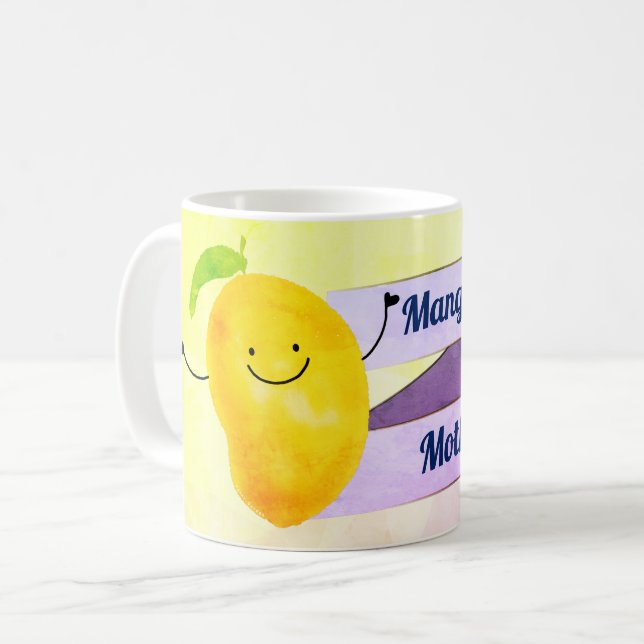 Positiver Mango Pun - Mangonificent Mother Tasse (Vorderseite Links)