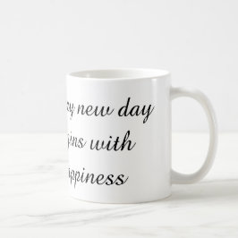 Positiver Morgenbecher Kaffeetasse