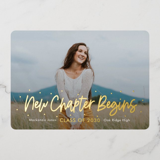 Positiver Outlook Foil Abschluss Einladung Foil I (Vorderseite)