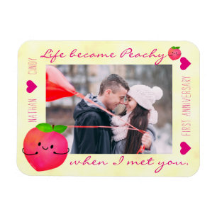 Positiver Pfirsichpun - Peachy Magnet